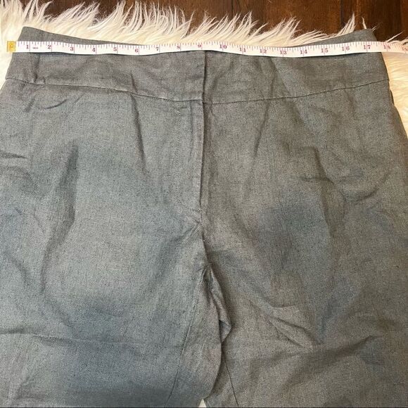 Eileen Fisher Heavy Linen Wide Leg Trouser Pants - Picture 4 of 9